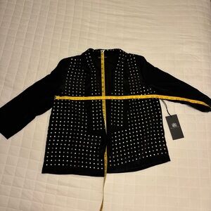 Rock & Republic Black and Silver Studded Blazer